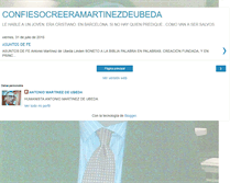Tablet Screenshot of confiesocreeramartinezdeubeda.blogspot.com