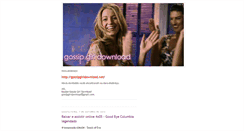 Desktop Screenshot of gossipgirldownload.blogspot.com