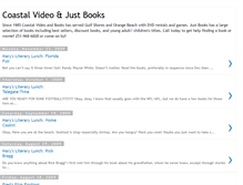 Tablet Screenshot of coastalvideoandjustbooks.blogspot.com