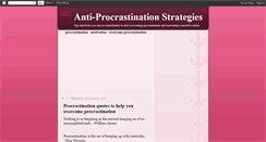 Desktop Screenshot of antiprocrastination.blogspot.com