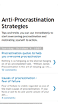 Mobile Screenshot of antiprocrastination.blogspot.com