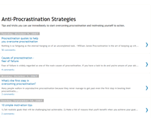 Tablet Screenshot of antiprocrastination.blogspot.com