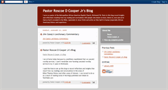 Desktop Screenshot of pastorroscoecooperjr.blogspot.com