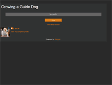 Tablet Screenshot of growingaguidedog.blogspot.com