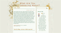 Desktop Screenshot of jabberingjennifer.blogspot.com