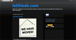Desktop Screenshot of let-it-leak.blogspot.com