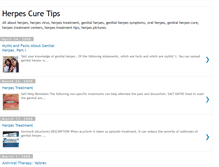 Tablet Screenshot of herpes-cure-tips.blogspot.com