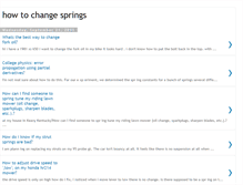 Tablet Screenshot of howtochangesprings.blogspot.com