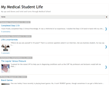 Tablet Screenshot of mymedicalstudentlife.blogspot.com