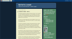 Desktop Screenshot of marriedtoanymph.blogspot.com