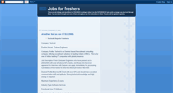 Desktop Screenshot of fresherjob.blogspot.com