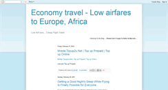 Desktop Screenshot of economy-travel-low-airfares.blogspot.com