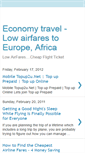 Mobile Screenshot of economy-travel-low-airfares.blogspot.com