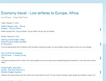 Tablet Screenshot of economy-travel-low-airfares.blogspot.com