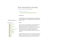 Desktop Screenshot of post-anarchism.blogspot.com