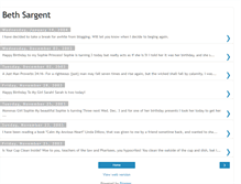 Tablet Screenshot of bethsargent.blogspot.com