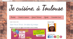 Desktop Screenshot of jecuisineatoulouse.blogspot.com