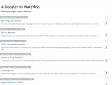Tablet Screenshot of googlewaterloo.blogspot.com