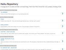 Tablet Screenshot of haikurepository.blogspot.com