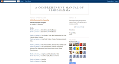 Desktop Screenshot of abhidhammattha.blogspot.com