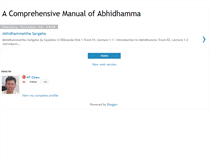 Tablet Screenshot of abhidhammattha.blogspot.com