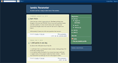 Desktop Screenshot of iambicparameter.blogspot.com