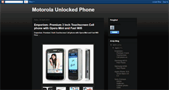Desktop Screenshot of motorolaunlockedphone.blogspot.com