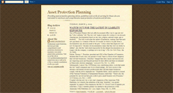 Desktop Screenshot of professionalassetprotection.blogspot.com