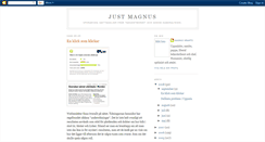 Desktop Screenshot of justmagnus.blogspot.com