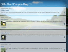 Tablet Screenshot of cliffsgiantpumpkin.blogspot.com