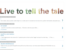 Tablet Screenshot of live-totellthetale.blogspot.com