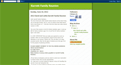 Desktop Screenshot of garrettfamilyreunion.blogspot.com