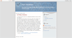 Desktop Screenshot of flyttistockholm.blogspot.com