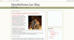 Desktop Screenshot of cancer-mesothelioma-law-information.blogspot.com