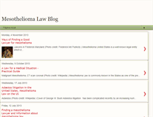 Tablet Screenshot of cancer-mesothelioma-law-information.blogspot.com