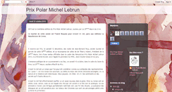 Desktop Screenshot of prixpolarmichellebrun.blogspot.com