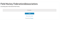 Tablet Screenshot of fieldhockeyfederationsandassociations.blogspot.com