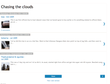 Tablet Screenshot of chasing-the-clouds.blogspot.com