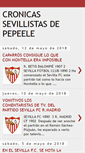 Mobile Screenshot of cronicassevillistasdepepeele.blogspot.com
