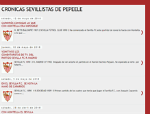 Tablet Screenshot of cronicassevillistasdepepeele.blogspot.com