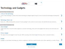 Tablet Screenshot of gadget-pages.blogspot.com