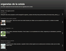 Tablet Screenshot of organelasdelacelula.blogspot.com