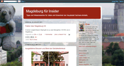 Desktop Screenshot of magdeburg-fuer-insider.blogspot.com