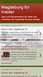 Mobile Screenshot of magdeburg-fuer-insider.blogspot.com