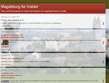Tablet Screenshot of magdeburg-fuer-insider.blogspot.com