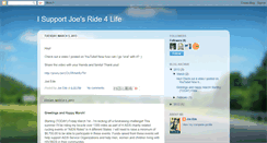 Desktop Screenshot of isupportjoesride4life.blogspot.com