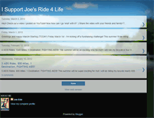 Tablet Screenshot of isupportjoesride4life.blogspot.com