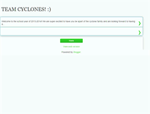 Tablet Screenshot of cycloneteam.blogspot.com