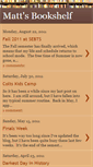 Mobile Screenshot of mattsbookshelf.blogspot.com