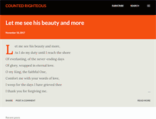 Tablet Screenshot of countedrighteousinchrist.blogspot.com